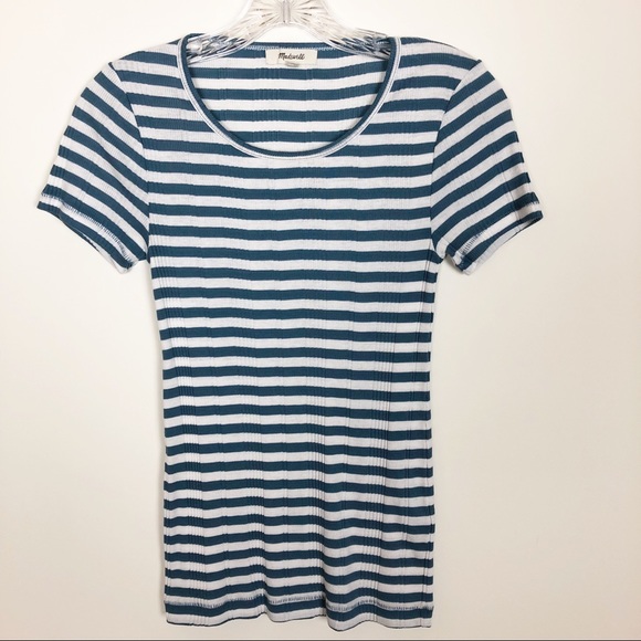 Madewell Tops - Madewell Striped Short Sleeve Tee - Size Small